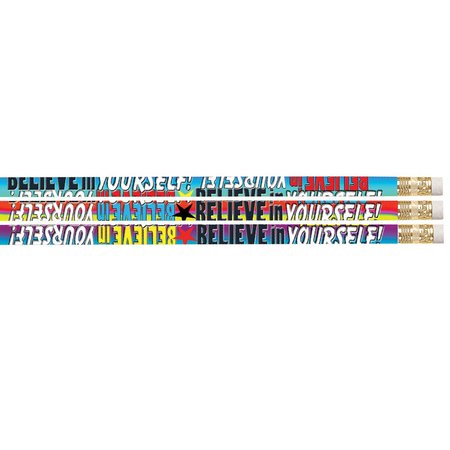 Musgrave Pencil Co Believe In Yourself Motivational Pencil, PK144, 144PK 2283